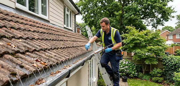 Installation of bird proofing in Hobart house by one of our expert member